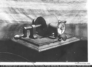 Edison's first phonograph