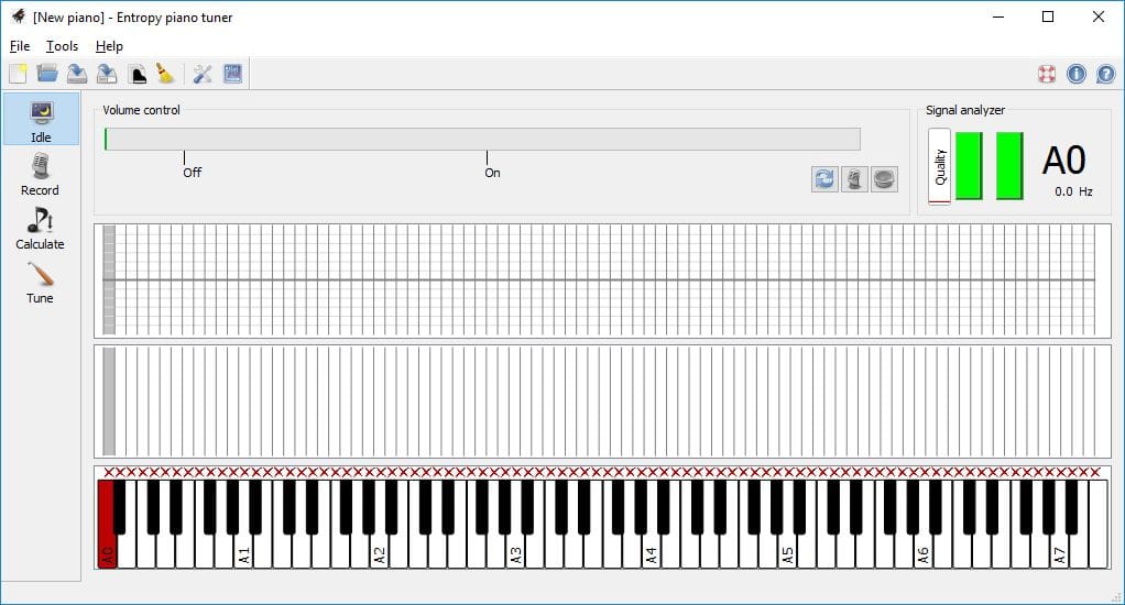 tuning piano using software