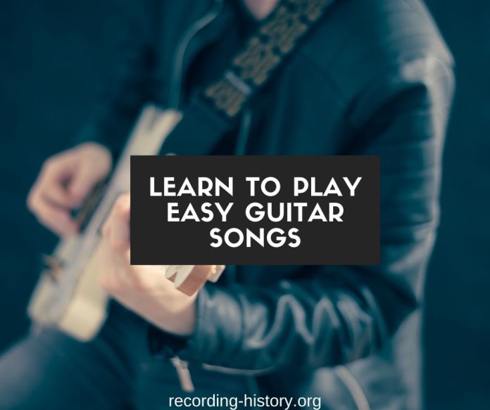 Easy guitar songs for beginners to play