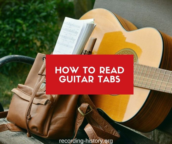 How to read guitar tabs
