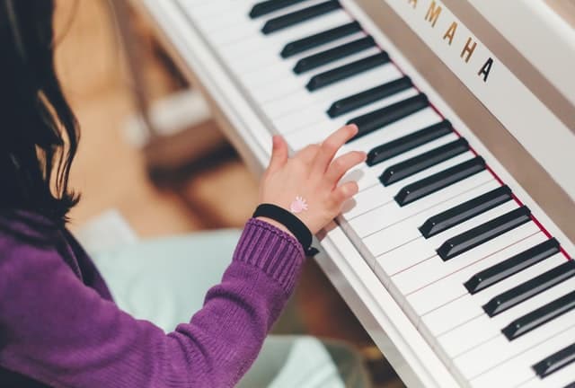 playing piano